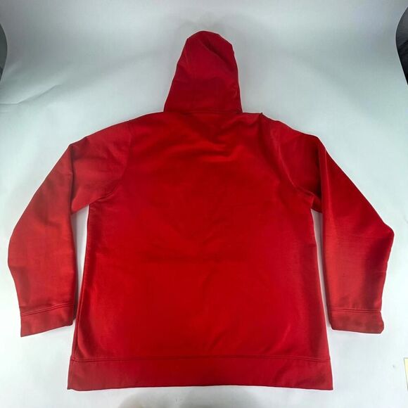 Under Armour UA Storm1 Hoodie Mens XL Loose Fit Red Fleece Pullover Sweatshirt - Picture 2 of 12